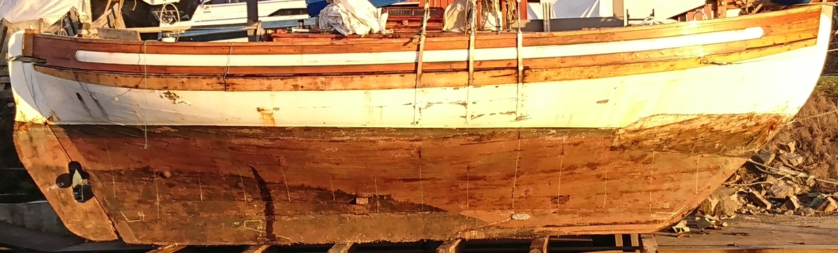 på land